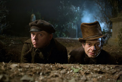 Simon Pegg and Andy Serkis in Burke and Hare