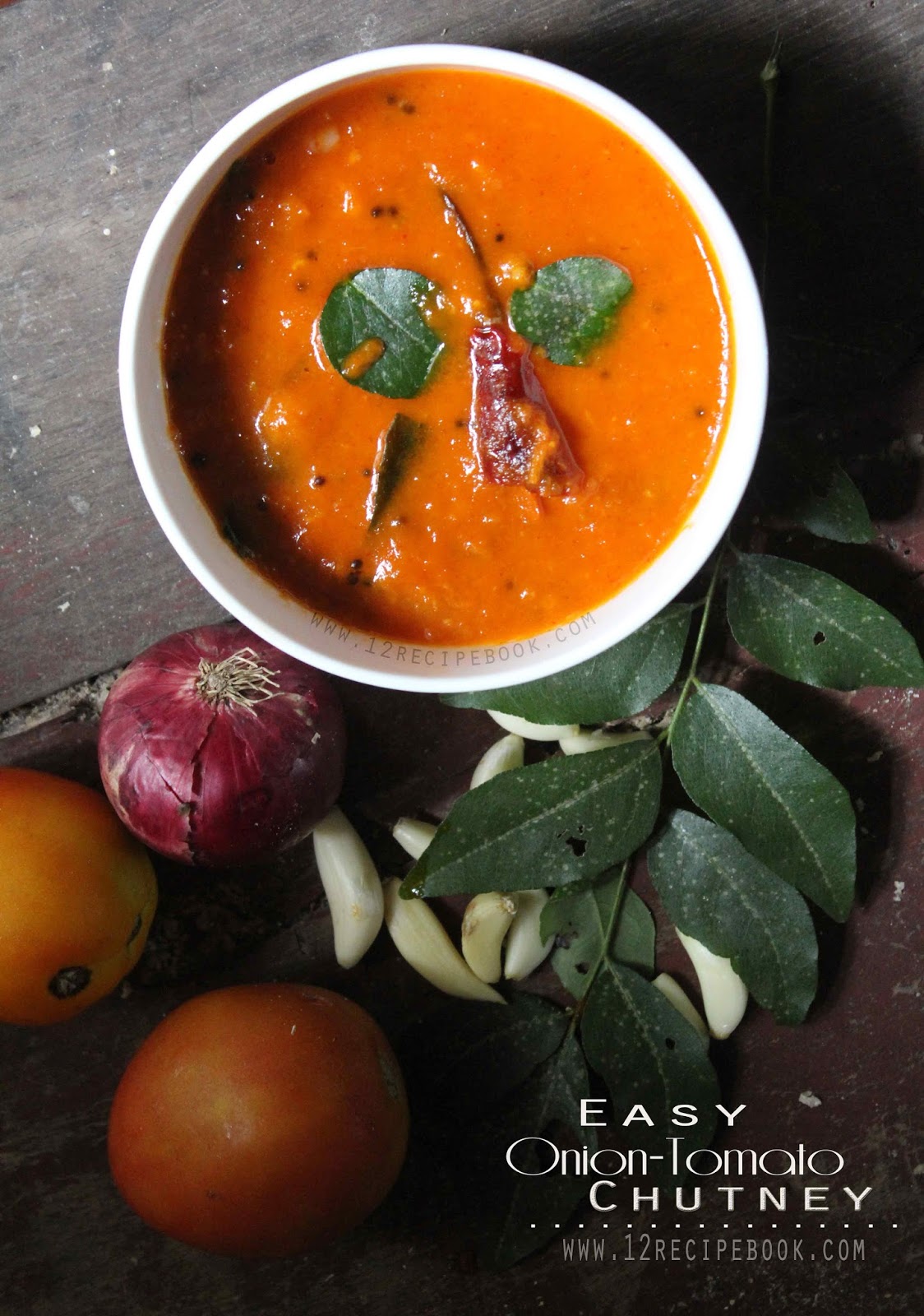 Onion Tomato Chutney For Dosa Recipe Book