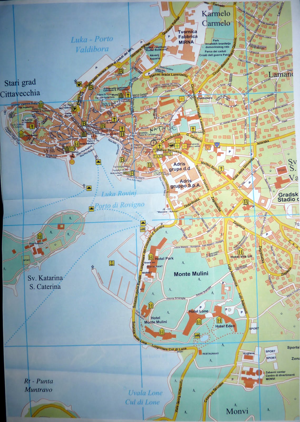 Rovinj Croatia Map