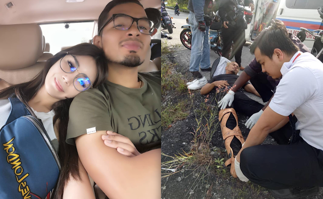 Kekasih Sajat Terlibat Dalam Kemalangan