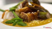 Food: Cafe Fleur - Crispy Pork Belly Kare-Kare Cafe Fleur, Crispy Pork Belly Kare-Kare