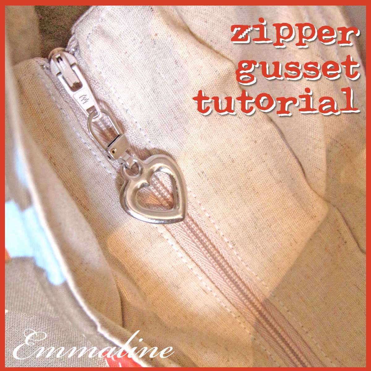 How to Sew a Zipper Opening in Your Purse or Handbag - A Tutorial