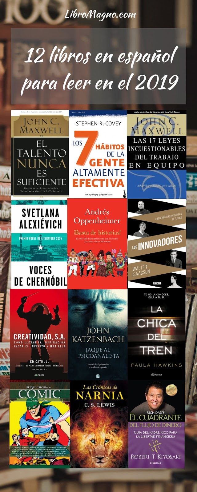 LibroMagno.com: [Consejo] libros español para leer en el 2019 [Incluye Infografía]
