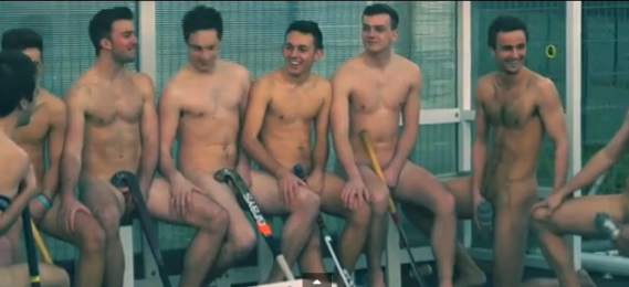 Naked Hockey Team 8