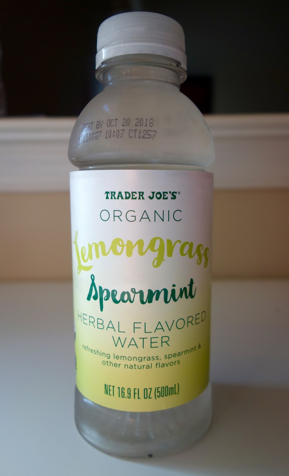 Trader Joe's Organic Lemongrass Spearmint Herbal Flavored Water