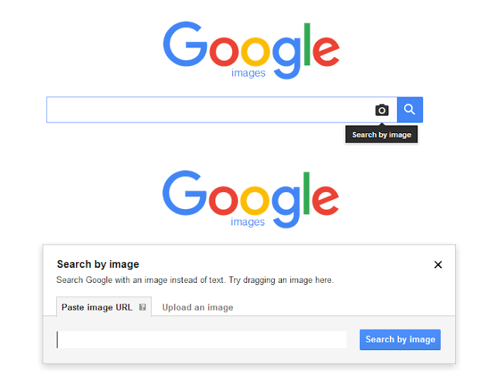 Google images interface