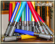 Lego Starwars Light Sabers please see this post HERE (lego starwars lightsaber light saber birthday party invitations)