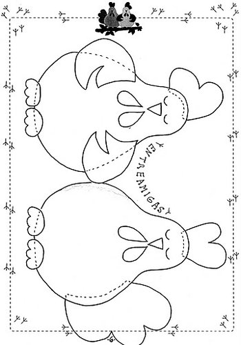 Mi Colección de Dibujos: Delantal con gallinitas