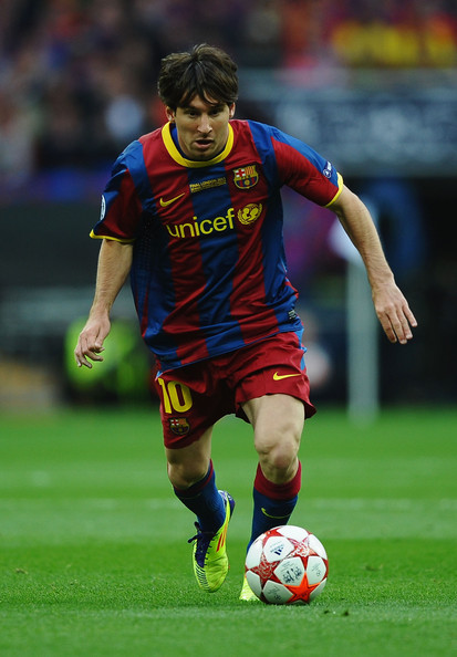 Soccer - Football Scores: Lionel Messi : Barcelona v Manchester United ...