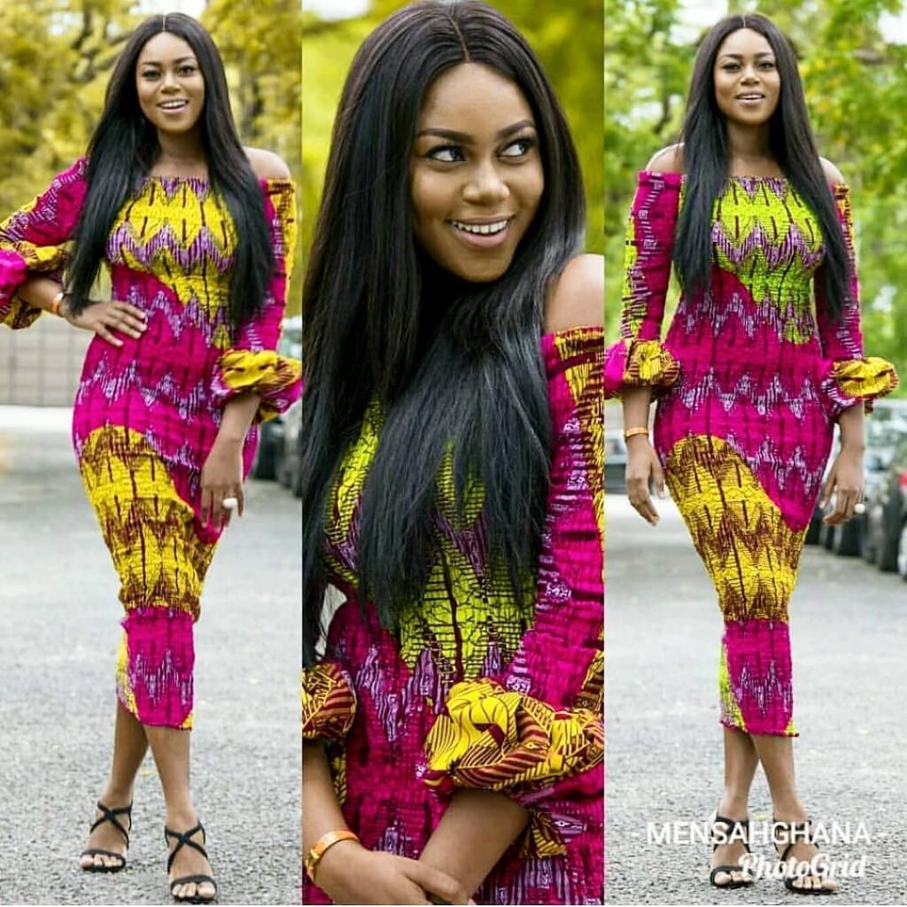 Simple Off Shoulder Ankara Long Gown Styles 2018 - DeZango Fashion Zone