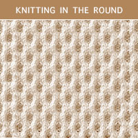 Honeycomb Cable #knitting in the round