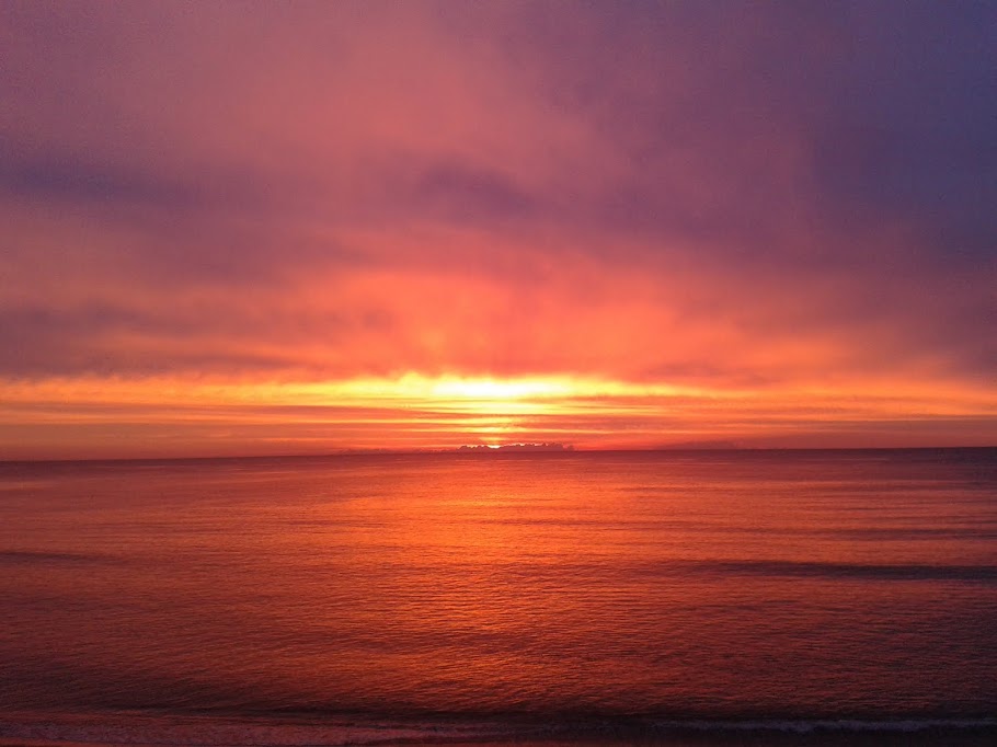 La mer un poquito después de amanecer