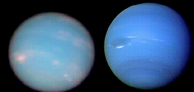 Fotografias de Urano e Netuno