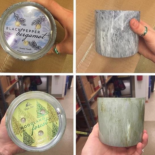 Life Inside the Page Bath & Body Works Leaves Label Candles & Leaves