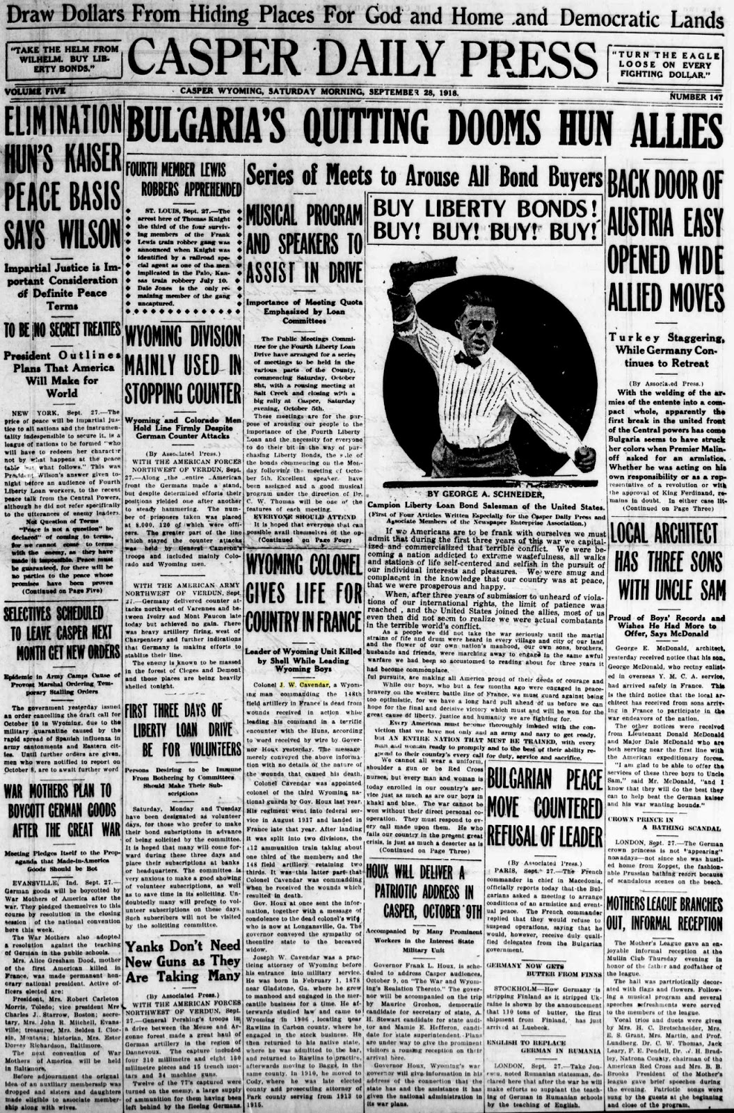 Today In Wyoming's History September 28