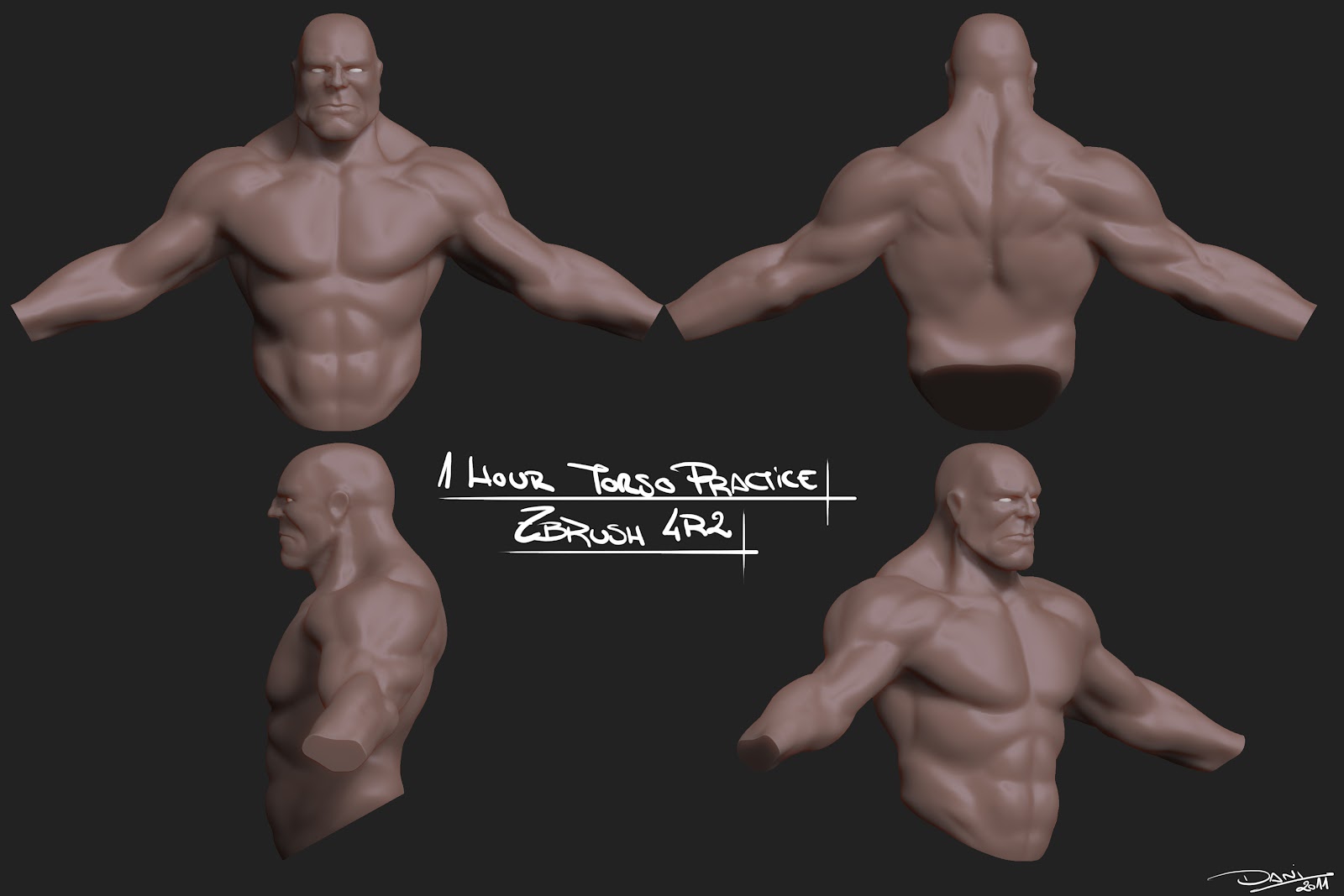 getting the torso detail in zbrush