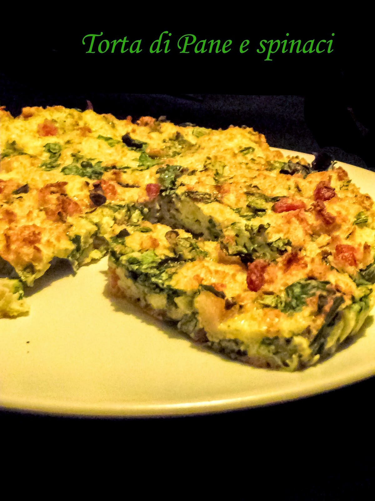 torta di pane e spinaci...la sfida della cucina degli avanzi