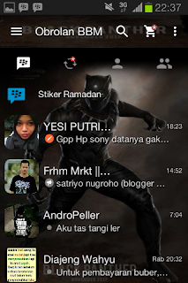 BBM Mod Tema Black Panther v2.13.1.14 Apk For Android Terbaru