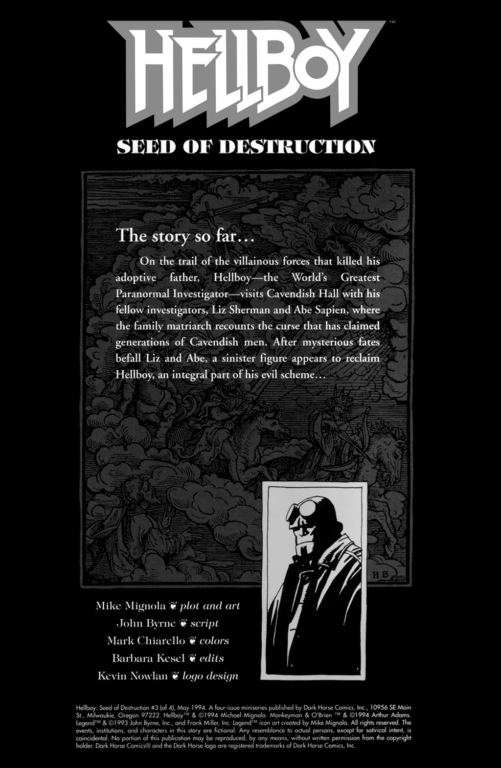 Read online Hellboy: Seed of Destruction comic -  Issue #3 - 2