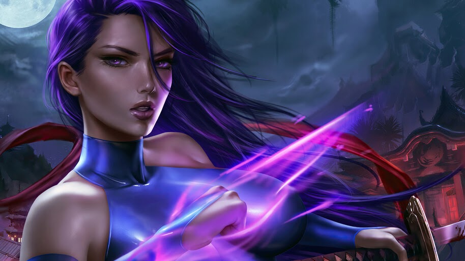 Psylocke, Marvel, Superhero, Girl, 4K, #6.2005