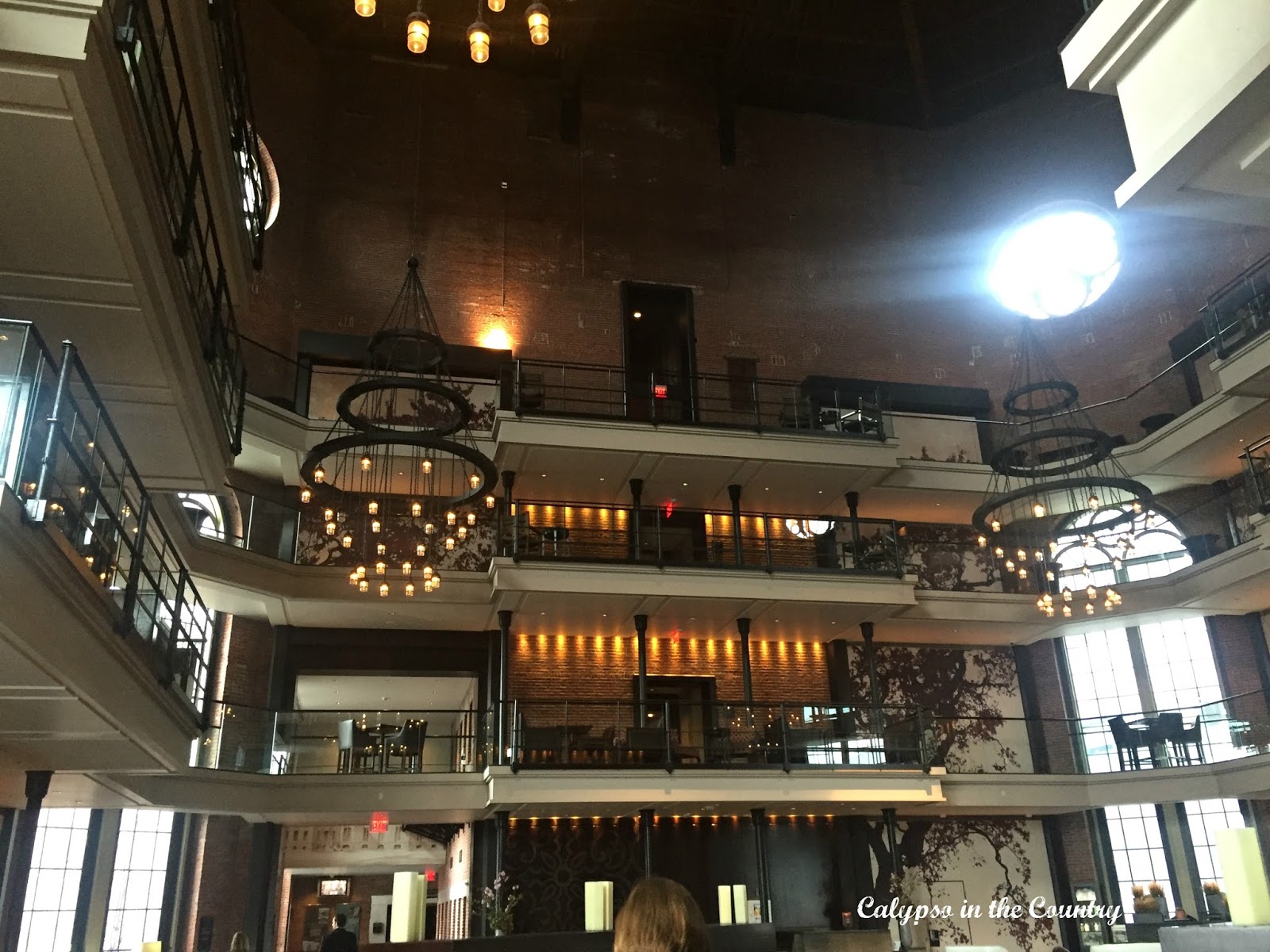 Lobby and Catwalk at the Liberty Hotel in Boston (formerly the Charles Street Jail!)