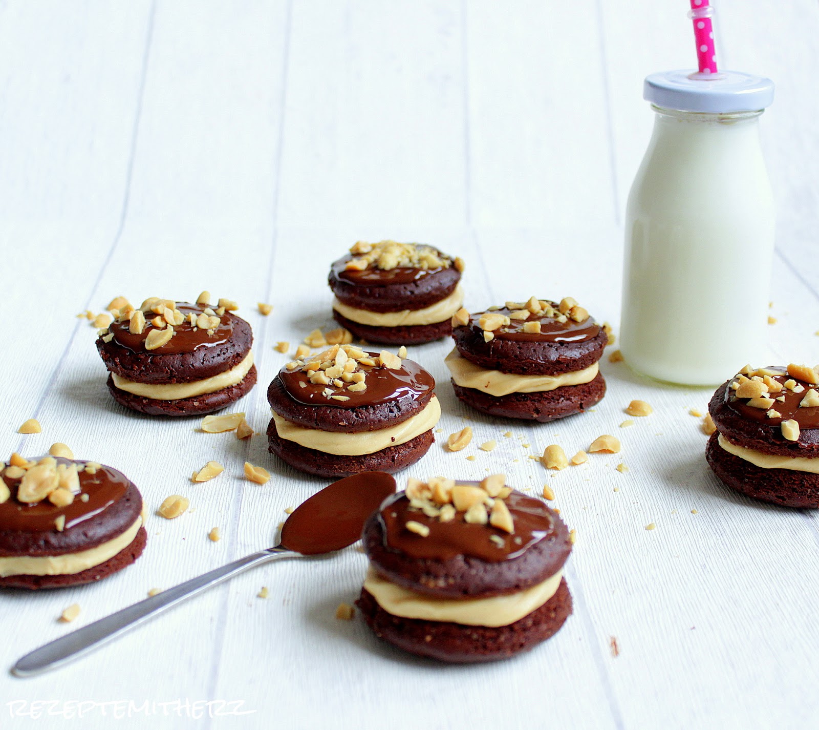 Rezepte mit Herz: Whoopie Pies mit Erdnussbutter