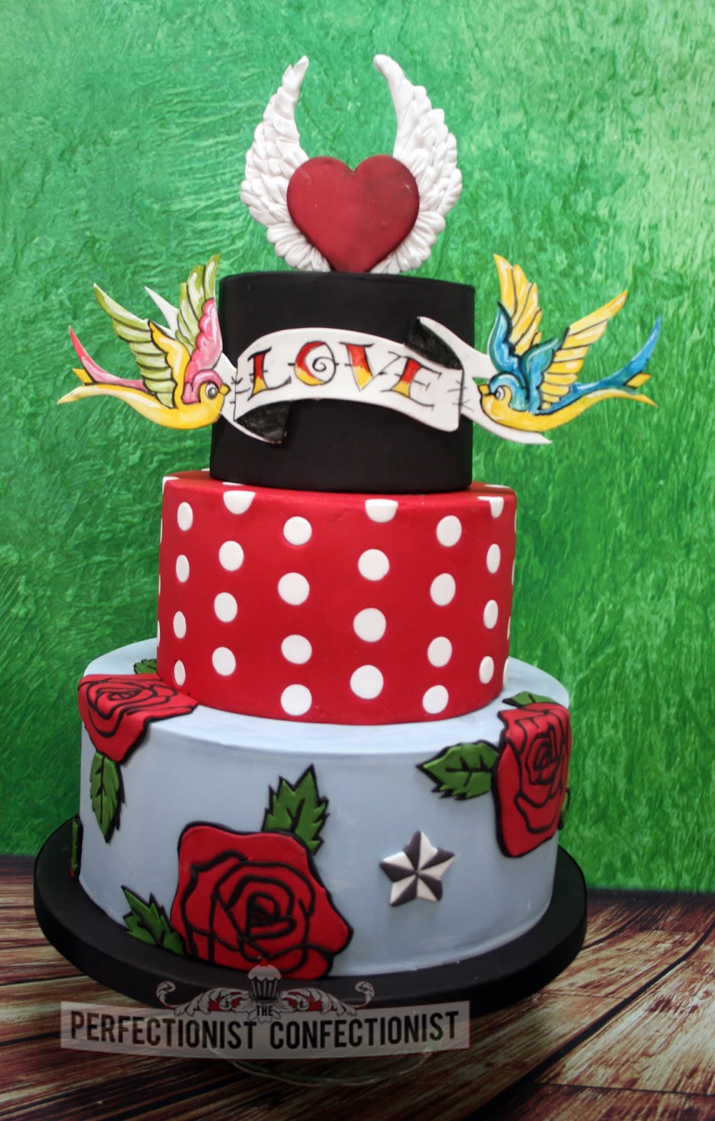 The Perfectionist Confectionist: Rockabilly Wedding Cake ...