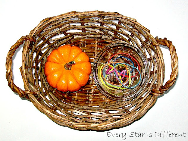 Wrapping Rubber Bands around a Pumpkin