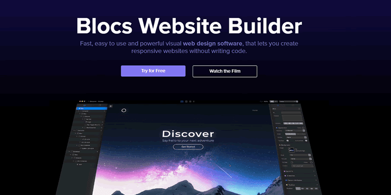 Build your responsive website with Blocs Website Builder Create your responsive website with Blocs Website Builder