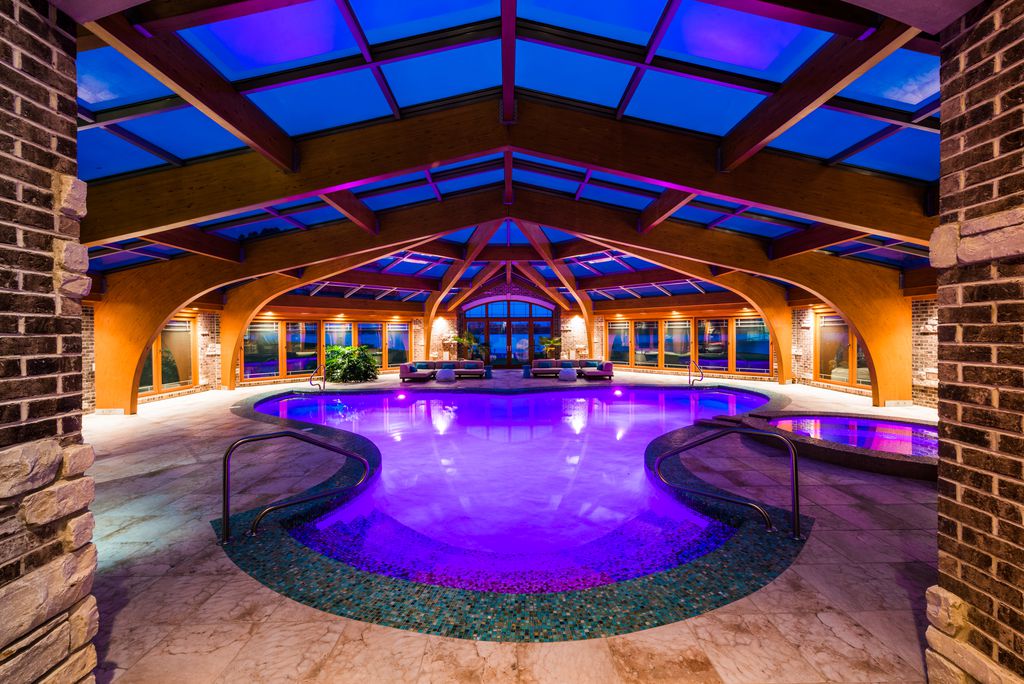 24,000 Square Foot Lakefront Brick and Stone Mega Mansion In Antioch, IL THE AMERICAN MANION