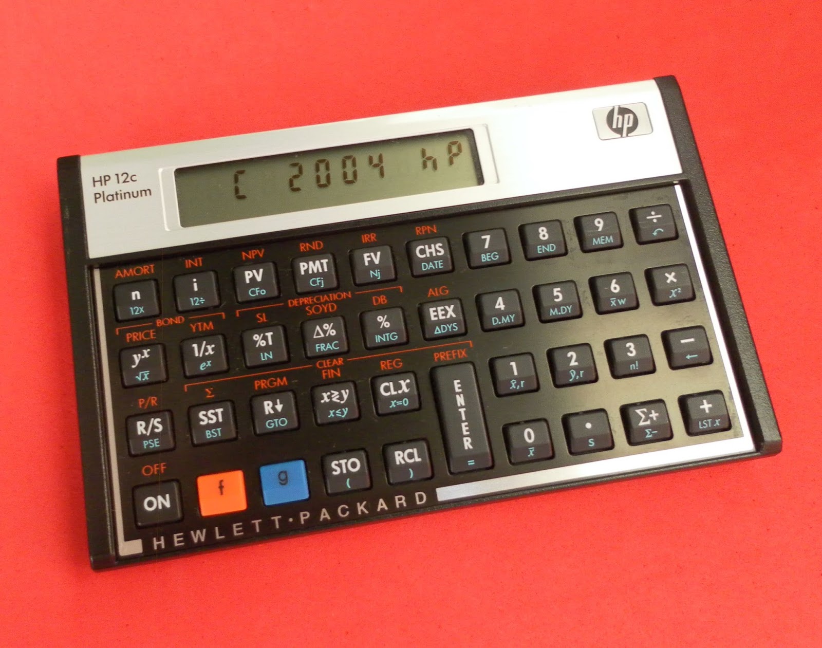 HP Forums - HP-12C Platinum Version 02 calculator from 2010 week 21?