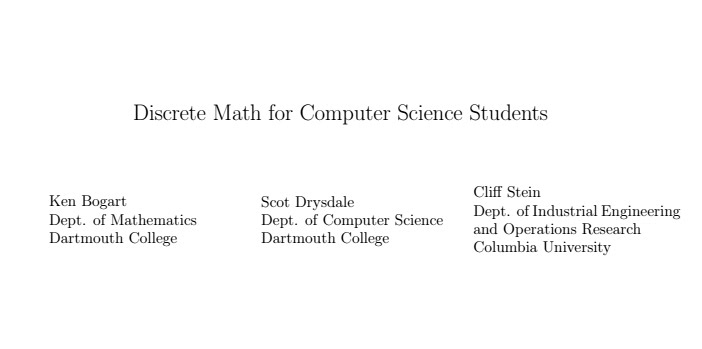 Discrete Mathematics (MCA 1st Semester Subject)