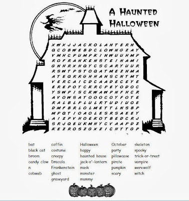 Hard Halloween Word Search 4 Hard Halloween Word Search 4