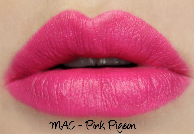 MAC The Matte Lip 2015 - Pink Pigeon Lipstick Swatches & Review