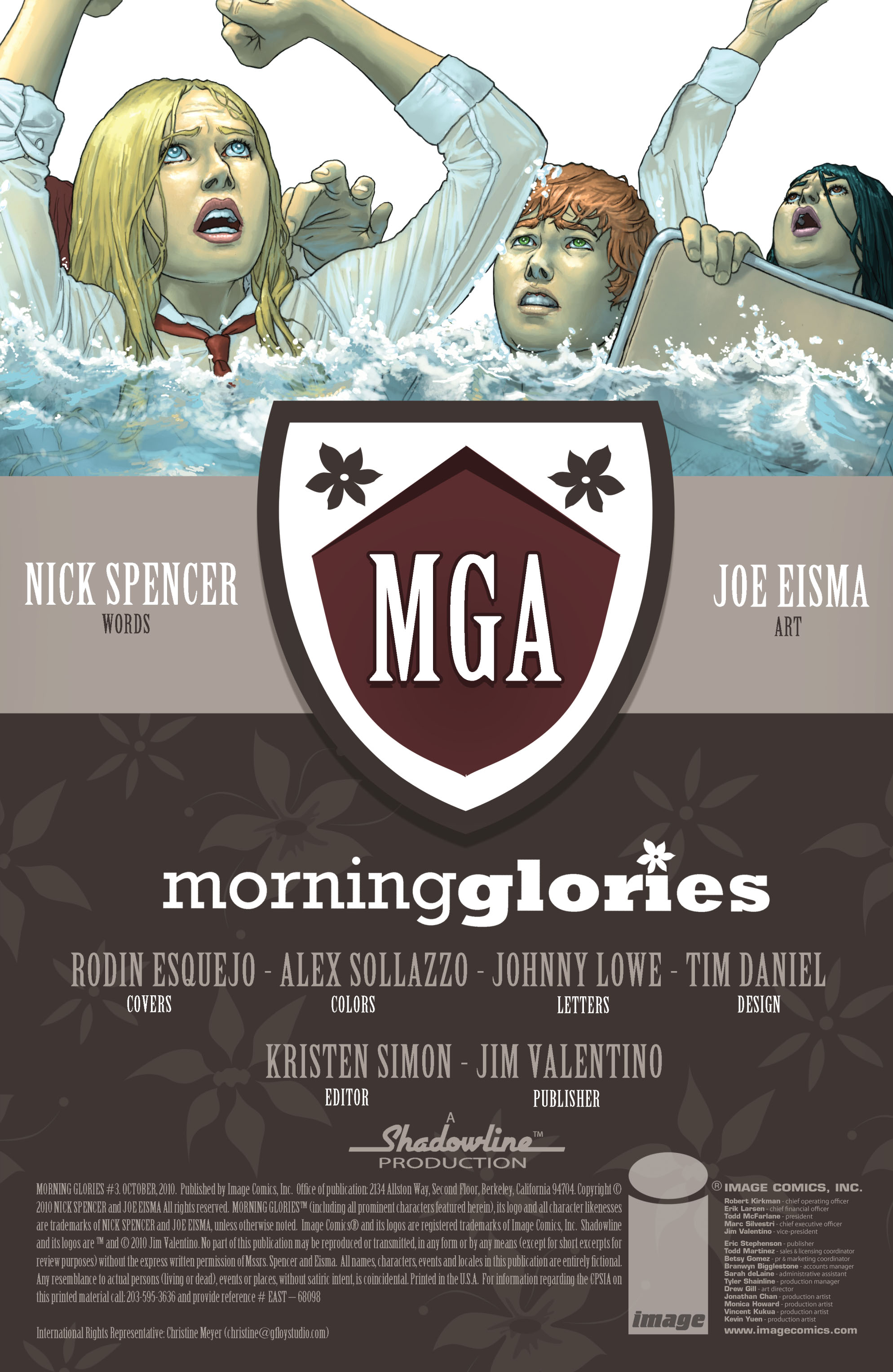 Read online Morning Glories comic -  Issue #3 - 2