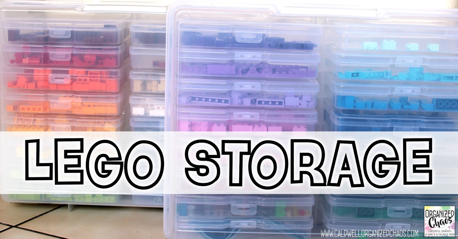 LEGO Storage Idea - Easy Ideas for Organizing LEGOs