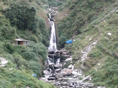 Mcleodganj, dharamsala, hill stations, buddhism, india, travel, waterfall, bhagsu nag