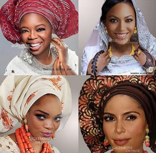 Inachekesha Beyonce, Oprah, Rihanna and Kim K Wakiwa Wamevalia Mavazi ya Kiafrika (photos)