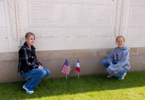 Honoring fallen great-uncle at Normandy.  He died in Aug, 2 wks. before the invasion was complete.