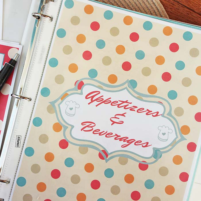 Make Your Own Recipe Binder & Meal Planning Organizer Sunny Day Family