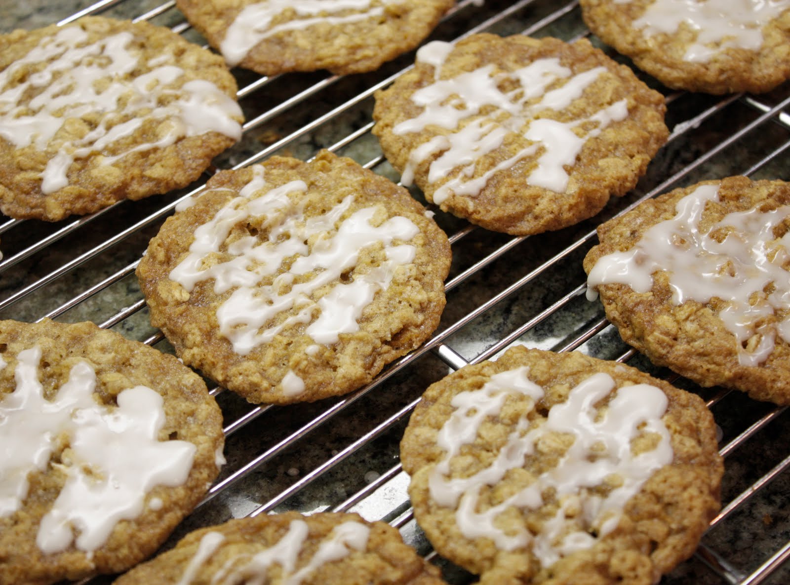 In Good Taste Iced Oatmeal Cookies