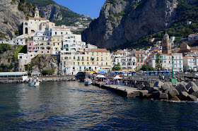 Amalfi occupies a spectacularly beautiful setting on the  Campania coast between Naples and Salerno