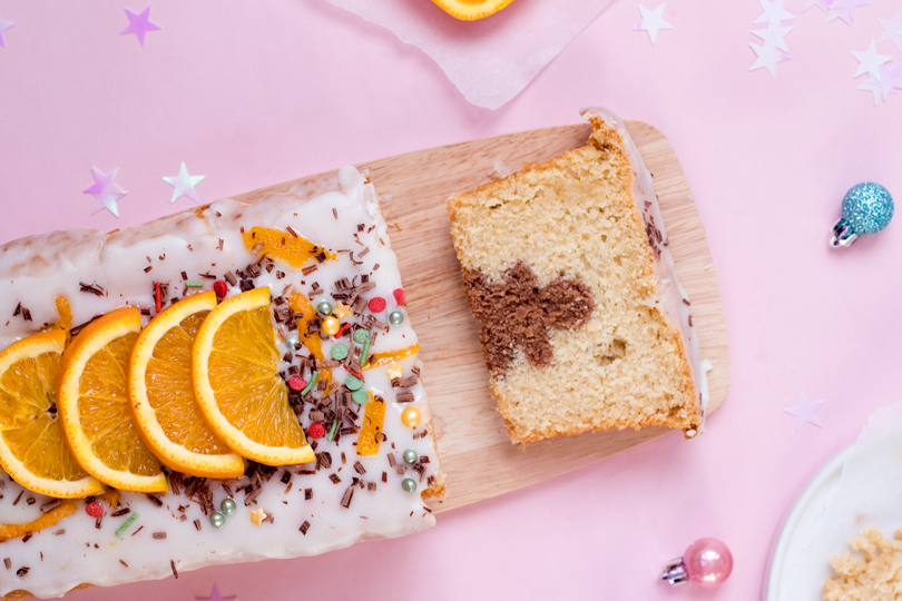 chocolate orange hidden loaf cake