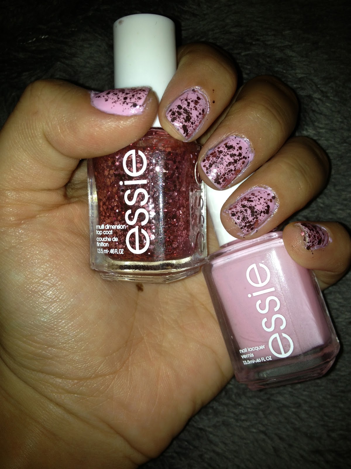 Sara's Beauty & Style Channel: Nails of the Day: Rose Shimmer Gradient 