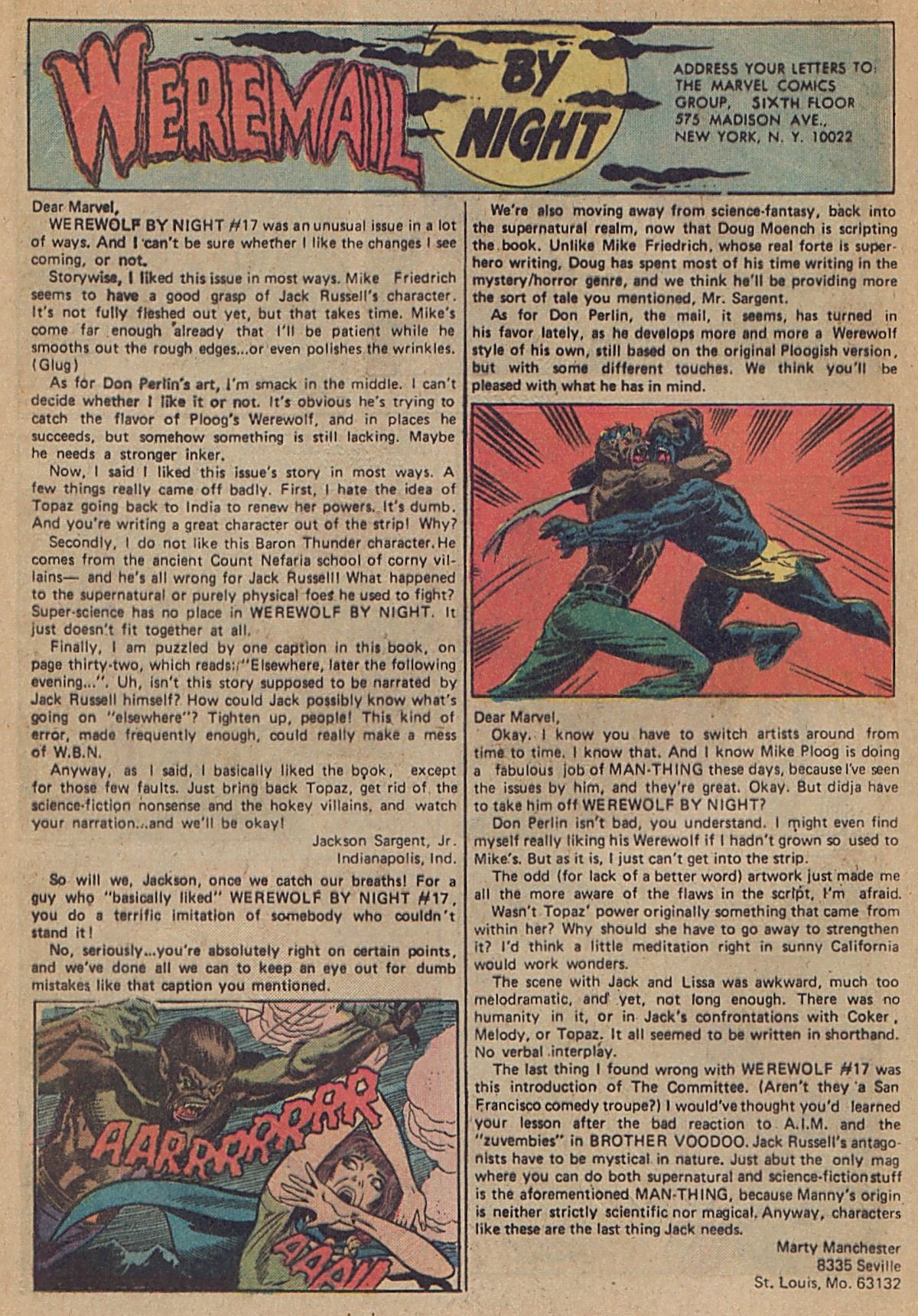 Read online Werewolf by Night (1972) comic -  Issue #21 - 13