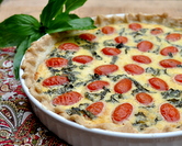 Tomato Basil Quiche