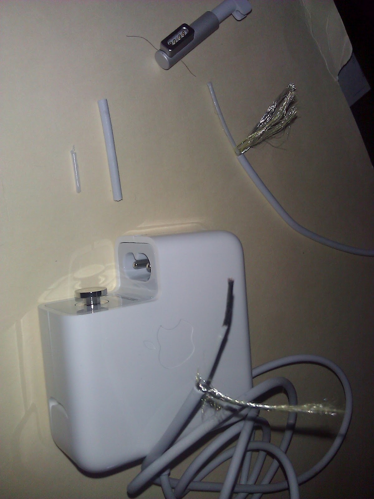 Cat Chewed MacBook Power Cord Do Not Throw Your Chewed Up MacBook