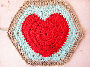 The Hearty Hexagon Crochet Motif Pattern