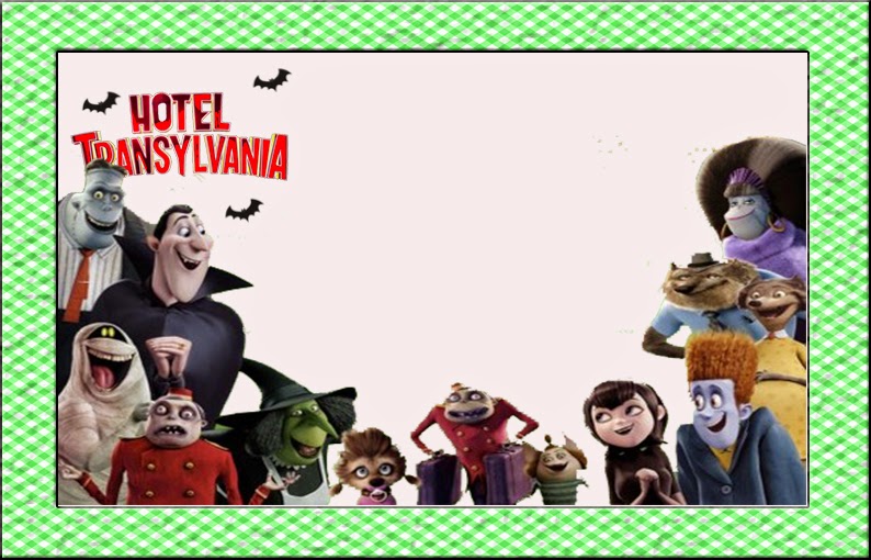 Hotel Transilvania: Kit para Imprimir Gratis. Para hacer invitaciones, tarjetas, marcos de fotos o etiquetas, para imprimir gratis de Hotel Transilvania.