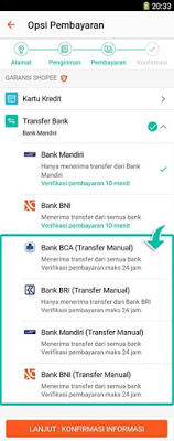 Cara belanja Online cara bayar di shopee id